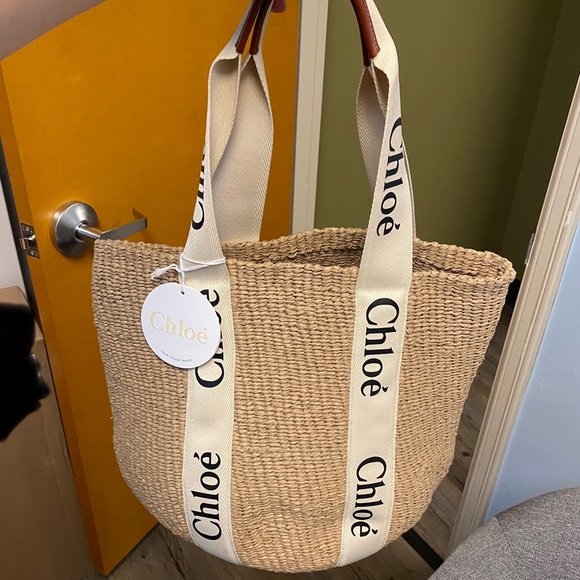 SOLD! Chloe Large Woody Basket Bag - Picture 3 of 8
